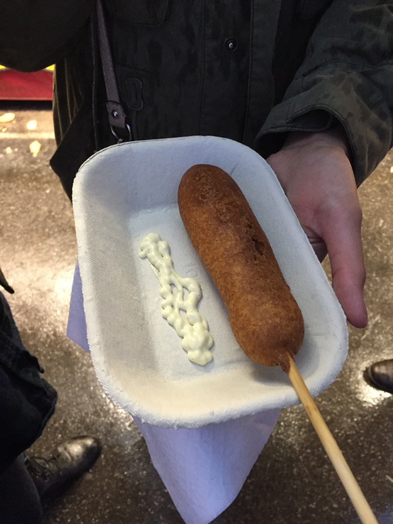Lobster corn dog from Wiggle Chips ($7).