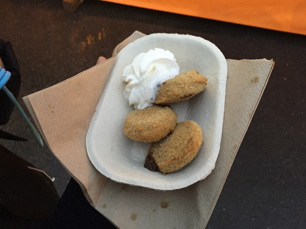 Deep fried Reese's peanut butter cups from The Peanut Butter Cupboard ($7).