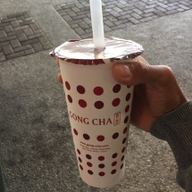 Pearl milk tea from Gong Cha