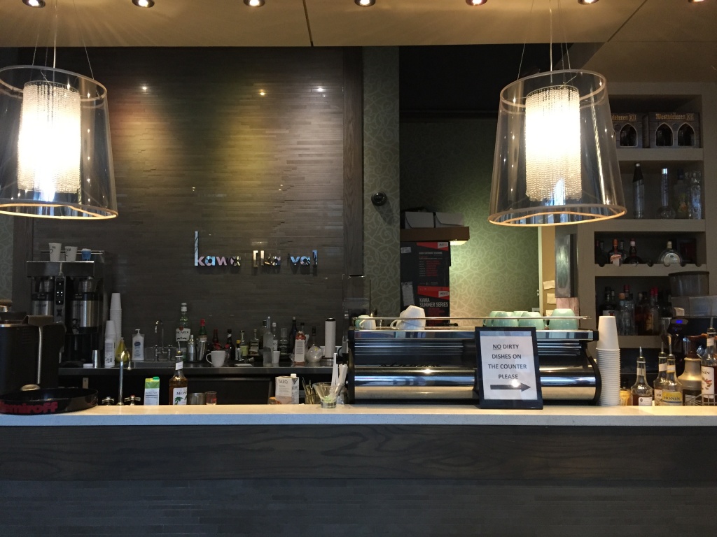 Kawa Espresso Bar front counter.