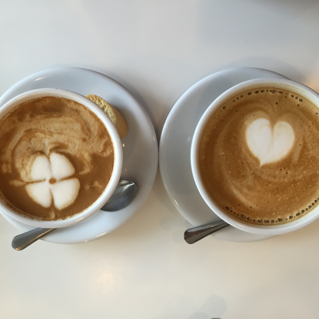 Our delicious lattes with beautiful latte art.