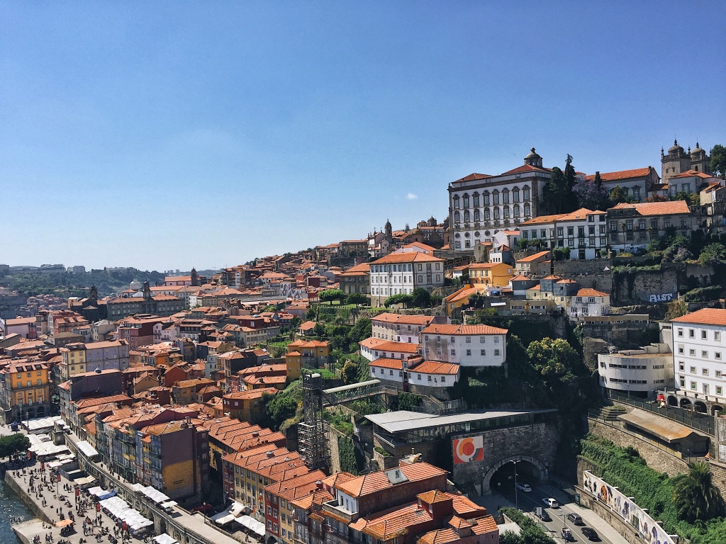 One of the gorgeous viewpoints in Porto from Dom Luis I Bridge.